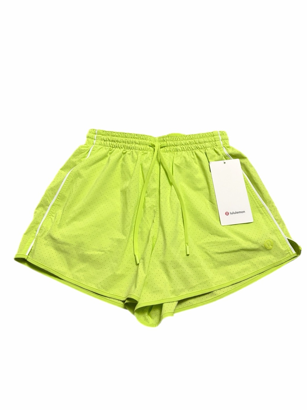 NWT Lululemon Court Rival High-Rise Short 3" *Perforated Sour Grape/White Size 4